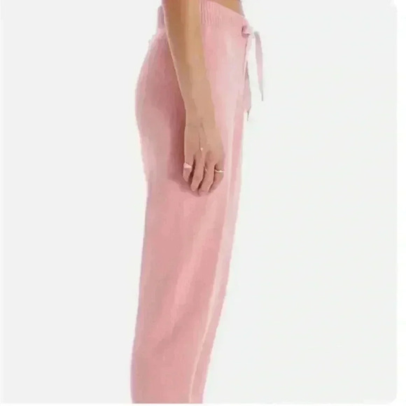 NWT MOTHER Denim The Blissful Ankle Joggers Sweatpants ROSE OF SHARON Pink XL - Picture 3 of 9